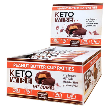 Keto Wise Fat Bombs Peanut Butter Cup Patties