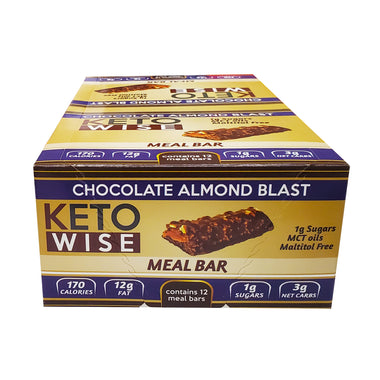 Keto Wise Meal Bars Chocolate Almond Blast