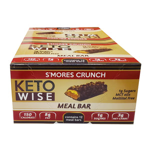 Keto Wise Meal Bars S'mores Crunch