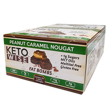 Load image into Gallery viewer, Keto Wise Fat Bombs Peanut Caramel Nougat
