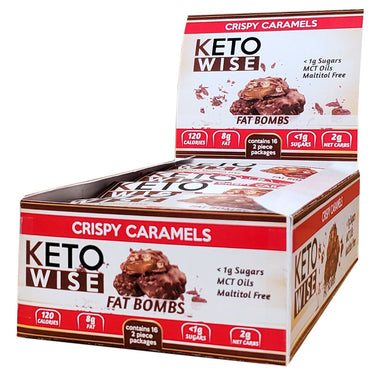 Keto Wise Fat Bombs Crispy Caramels