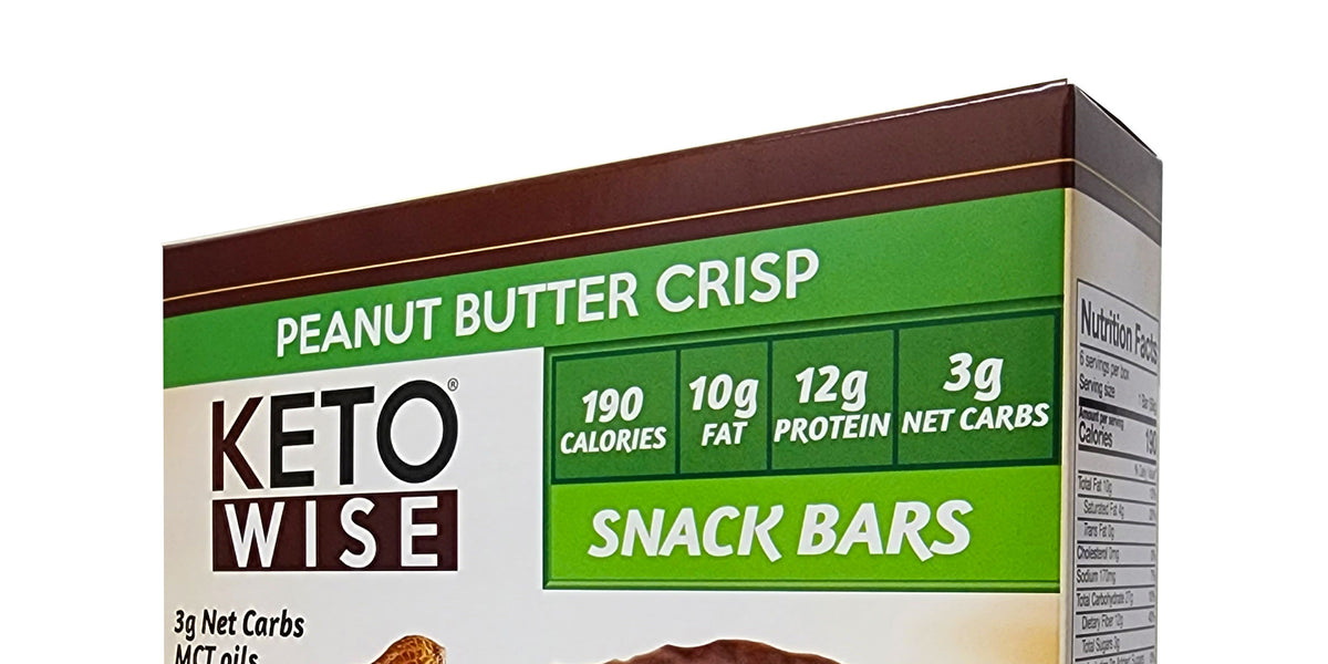 Keto Wise Snack Bars Peanut Butter Crisp